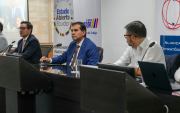 Harold Burbano en un evento oficial, en imagen de archivo.