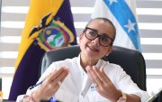 Marcela Aguiñaga anunció que renunciará a su cargo el próximo 14 de mayo y que no buscará la reelección en los comicios seccionales.