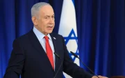 El primer ministro israelí Benjamin Netanyahu ofrece una rueda de prensa en Jerusalén en medio del conflicto con Irán.