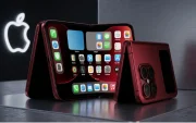 Concepto del iPhone Fold, generado por IA.