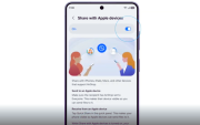 El Galaxy S26 incorpora compatibilidad con AirDrop en Quick Share para facilitar el envío de archivos entre dispositivos.
