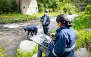 Técnicos y estudiantes han realizado estudios del Río Pachanlica donde se ha comprobado el grado de contaminación.