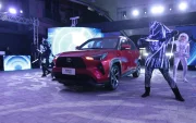Toyocosta presento en el teatro Sánchez Aguilar el nuevo Yaris Cross.