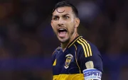 Leandro Paredes, jugador de Boca Juniors, durante el partido contra Barcelona.