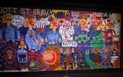 Una obra en el museo, inaugurado el 26 de febrero de 1976 e impulsado por el artista francés Jean Dubuffet (1901-1985),