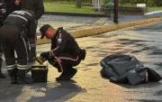 Hombre de unos 30 años fue hallado sin vida en Quito, av. 6 de Diciembre, madrugada del 16 abril.
