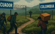 Desde abril 2026, aranceles Ecuador‑Colombia reactivan cruces ilegales en la frontera norte por cierre formal.