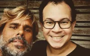 Nelson Coral (izquierda, guitarra y voz) y Juan Fernando Andrade conforman la banda portovejense de rock Los Pescados.