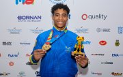 Dominick Godoy ganó oro y bronce para Ecuador en gimnasia artística.