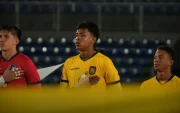 Jugadores de la Selección de Ecuador Sub 17 previo a un partido.