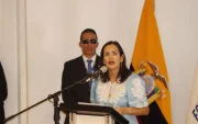 Inés Manzano saldrá del ministerio de Ambiente y Energía. La foto es cuando presentó el informe de su gestión en 2025.