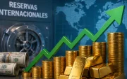 Las reservas internacionales del BCE crecen en 2026, impulsadas por financiamiento externo, exportaciones y el aumento del valor del oro.