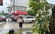 Fuerte lluvia cae en Entre Ríos este jueves 23 de abril