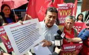 Geovanni Atarihuana, representante legal de Unidad Popular, anunció las siguientes acciones ras la cancelación.