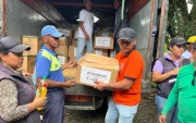 En las zonas afectadas, la Secretaría Nacional de Riesgos ha desplegado ayuda a los damnificados.