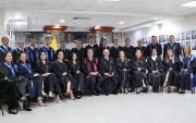 Mercedes Caicedo compartió una fotografía del último encuentro con sus compañeros de la Corte de Justicia.