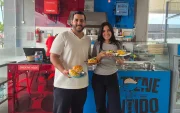 Roxana Yepes y José Barsia trajeron los sánduches de ceviche a Guayaquil.