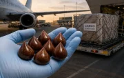 La droga incauta fue encontrada en los bombones de chocolate en forma de lágrima.