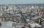 Cemento. Así se ve la ciudad, con árboles que apenas sobresalen entre las viviendas. La urbe tiene un déficit de zonas verdes y el desafío de arborizar.