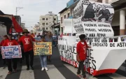 La marcha del Frente Popular en Guayaquil inició desde el parque Chile