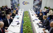 Reunión multilateral sobre Ucrania en la cumbre de la Comunidad Política Europea en Ereván, Armenia, el 4 de mayo de 2026.