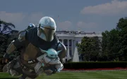 La Casa Blanca decidió compartir una imagen de Trump  en The Mandalorian.