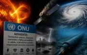 Una representación elaborada con IA sobre la advertencia de una falla de la tecnología a nivel global.