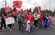 FUT que rechaza el alza del transporte público en Ecuador.