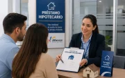 Referencial. Clientes consultan sobre préstamos hipotecarios en el Biess.