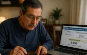 Referencial.Un adulto mayor calcula su pensión estimada del IESS en 2026.