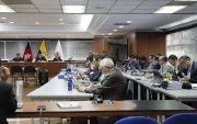 Audiencia del caso Sinohydro durante el juicio por presunto cohecho relacionado con el proyecto hidroeléctrico Coca Codo Sinclair.