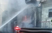 Incendio en Paján en la provincia de Manabí.