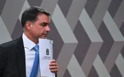 El senador Flavio Bolsonaro, hijo del expresidente Jair Bolsonaro, en Brasilia (Brasil).