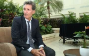Fernando Rodríguez Canero, director ejecutivo de Adefa, durante la rueda de prensa del Primer Congreso Latinoamericano Automotriz (CLAM), celebrado en Quito el 14 de mayo de 2026.