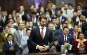 El presidente de la Asamblea Niels Olsen habló de la creación del Grupo Parlamentario por los Derechos de las Mujeres.