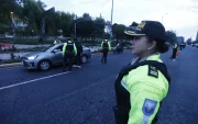 Este 18 de mayo de 2026, la Policía desplegó un operativo en la av. De Los Shyris, en el  norte de Quito.