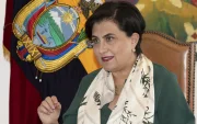 Gabriela Sommerfeld, canciller de Ecuador.
