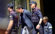 Jonathan Andic, hijo del fundador de Mango, Isak Andic, ha llegado poco antes de la una del mediodía a los juzgados de Martorell (Barcelona)