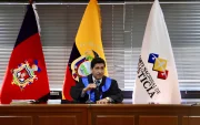 Juez de la Corte Nacional de Justicia durante la audiencia, en medio de la suspensión del juicio Sinohydro por cruce con el caso Progen.