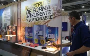 Un stand de la feria Edifica, en el Centro de Construcción en Guayaquil.