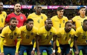 La Selección de Ecuador previo a un partido.