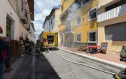 El tanque de gas explotó en una vivienda en la calle Loja y Quijano, en el sector de San Sebastián.