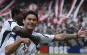 Claudio Bieler con la camiseta de Liga de Quito.