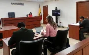 La audiencia de caución de Christian Quito se realizó en el Complejo Judicial Norte, en Quito.