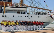 Buque Guayas zarpa desde Ecuador en mayo para entrenar guardiamarinas en alta mar por formación