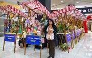 Los stands de la feria Mamma Mía que se desarrolla en algunas ciudades de Ecuador.