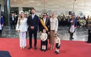 Furio, el hijo menor de Daniel Noboa, llamó la atención durante el Informe a la Nación 2026 en la Asamblea Nacional.