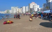 Los balnearios de la provincia de Santa Elena recibieron gran cantidad de bañistas en el feriado por la Batalla del Pichincha