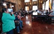 Representantes de gobiernos parroquiales participaron en la sesión del COE cantonal de Guayaquil, realizada en el Salón de la Ciudad.