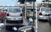 La cifra de las multas en el vehículo llamaron la atención.